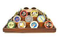 Coin Display "Lazy Susan" (Oak)